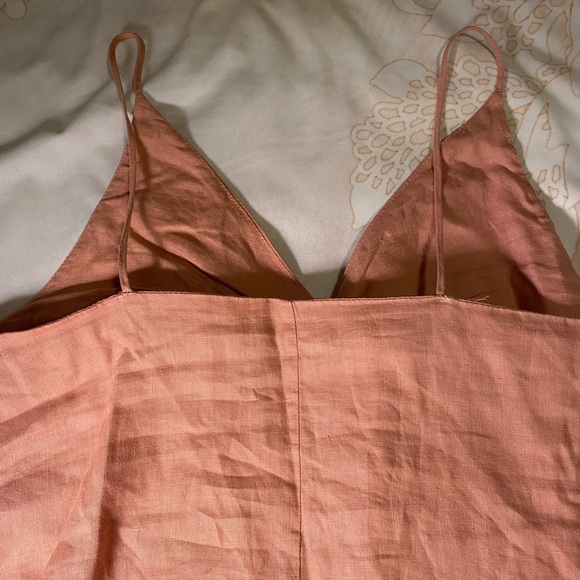 Mango Salmon Linen Shift - Picture 4 of 4